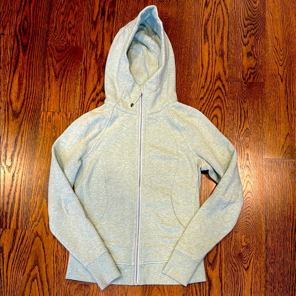 Lululemon Light Green Zip-Up Hoodie